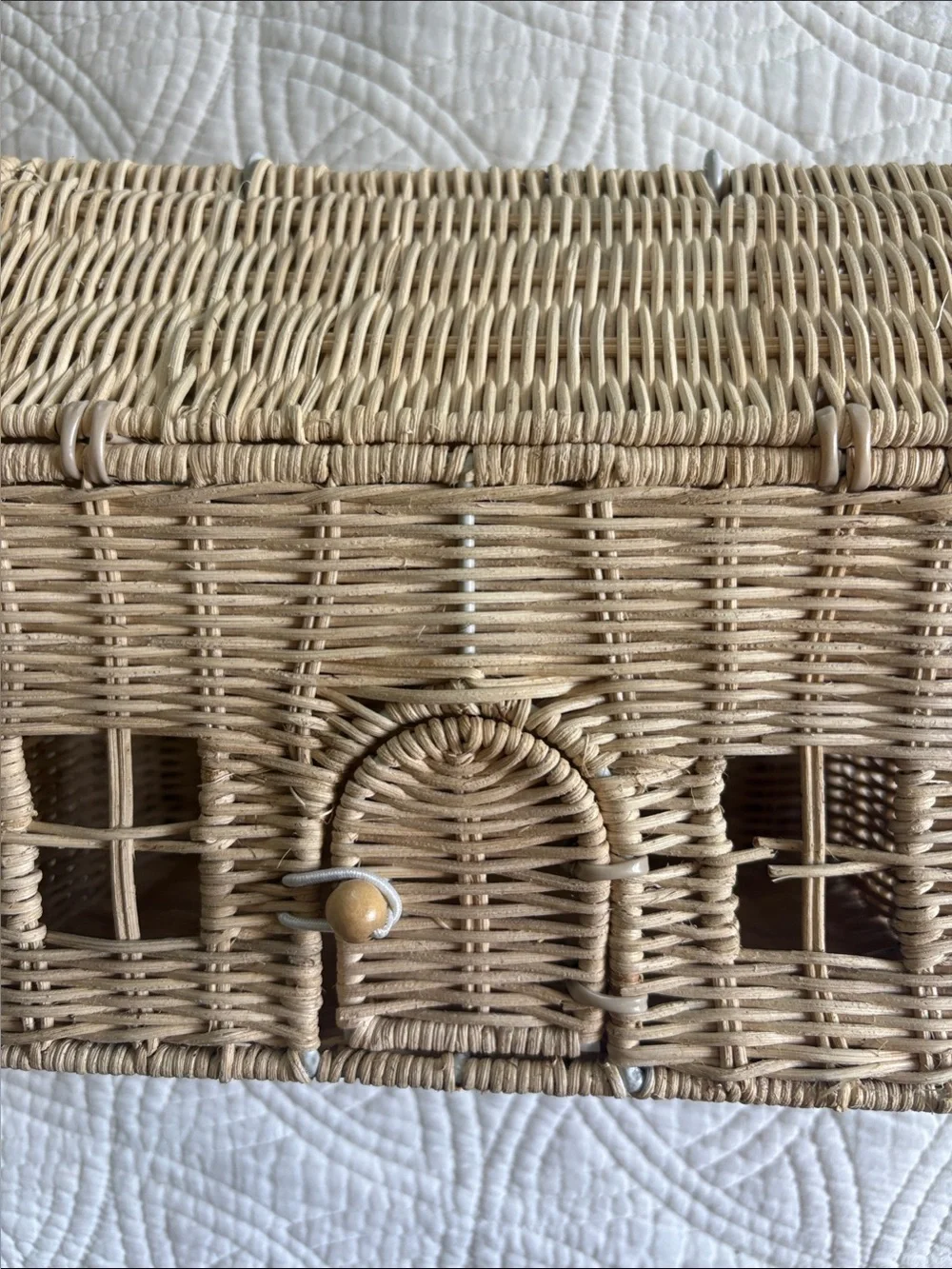 Rattan Handbag Straw Casa Clutch